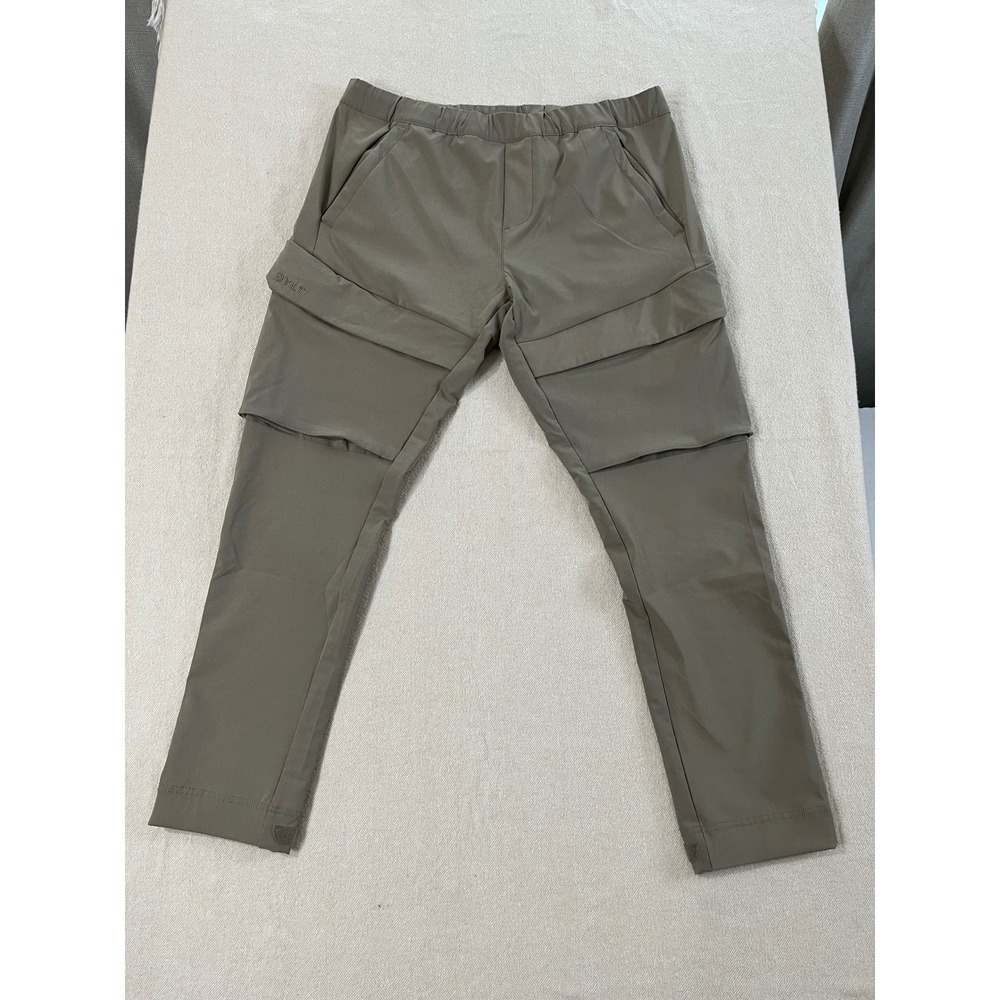 BYLT Premium Basics Skyline Pant Men's L Taupe Fawn Cargo Technical Jogger‎ EUC